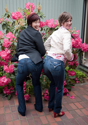 Jenn and Fiona's new jeans